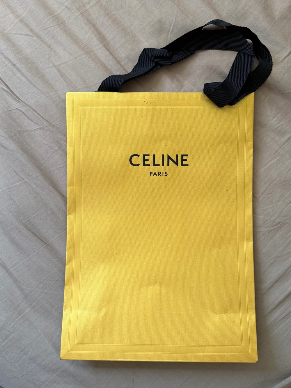 CELINE Gold Shopping bag